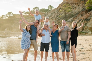 Algarve: 1 timmes fotografering av par och familj
