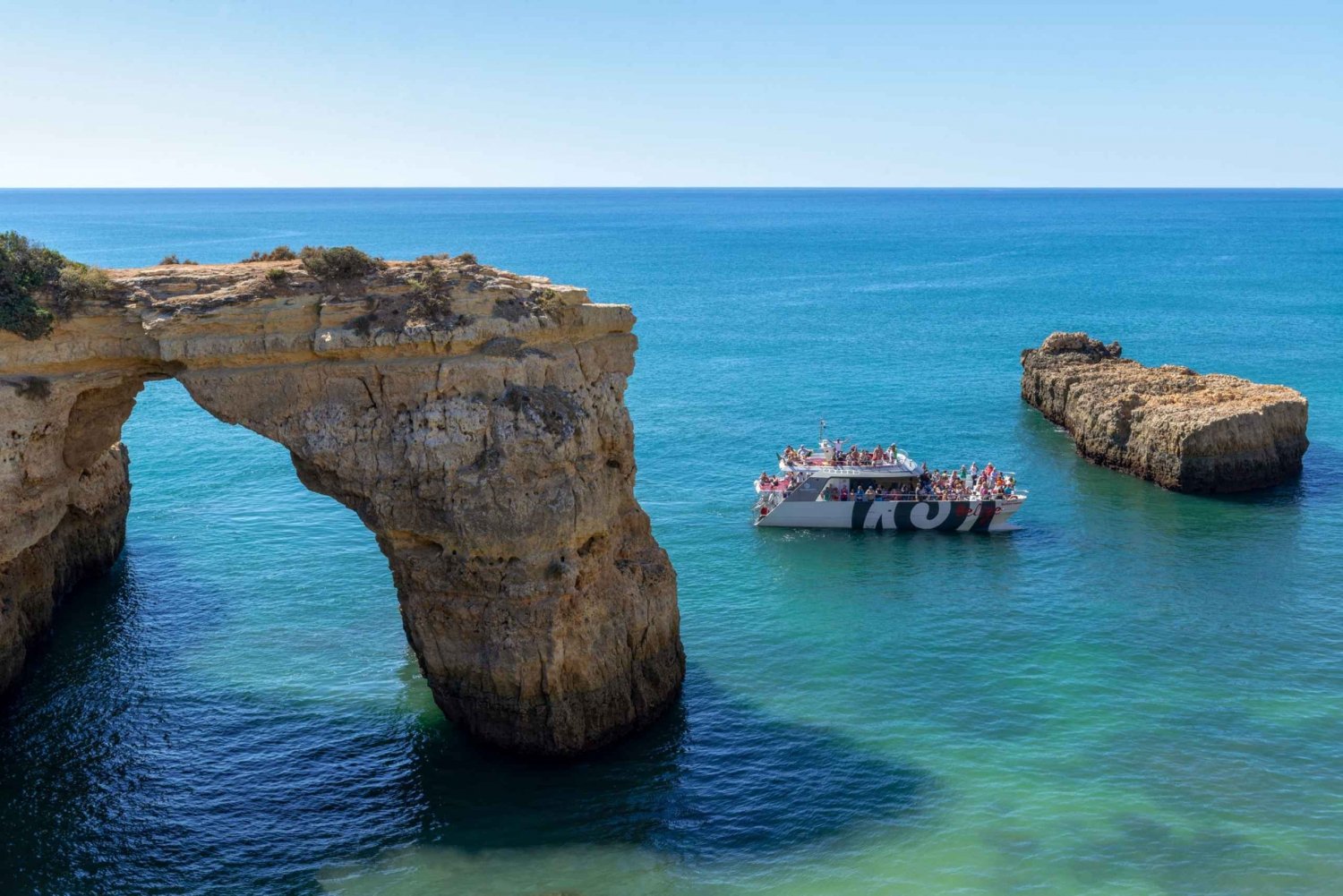 3-stündige Bootsfahrt zu den Höhlen und an die Küste der Algarve