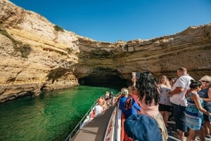 Passeio de barco de 3 horas pelas cavernas e pela costa do Algarve