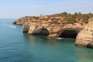 Algarve: tour in barca della grotta di Benagil e passeggiata costiera di Algarseco