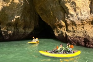 Benagil: Benagil Caves Guided Kayak Tour with Free 4K Photos