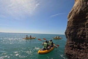 Benagil: Benagil Caves Guided Kayak Tour with Free 4K Photos