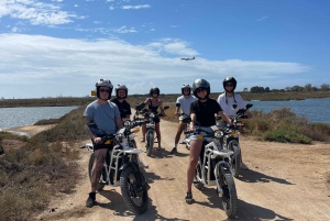Algarve: E Motor Bike Faro Island Tour via the Ria Formosa