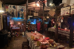 Algarve: experiência medieval no leste e jantar em Espanha