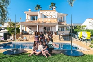 Algarve: paaldanservaring met uitzicht op de oceaan met Prosecco