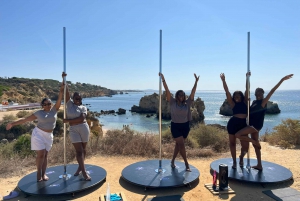 Algarve: paaldanservaring met uitzicht op de oceaan met Prosecco