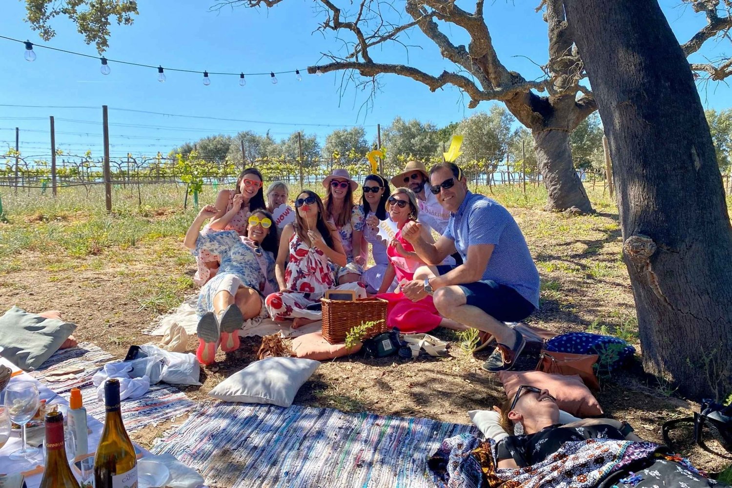 Algarve privé wijngaard picknick met wijnarrangement