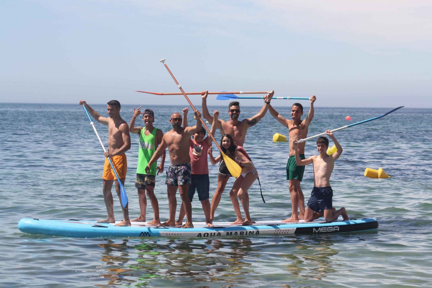 Armação de Pêra: Mega Stand Up Paddle Board gruppe oplevelse
