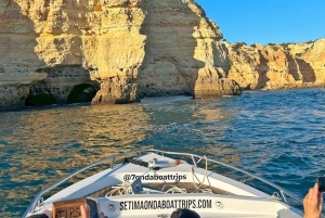 Armação de Pera : Excursión Privada en Barco Amanecer/Puesta de Sol