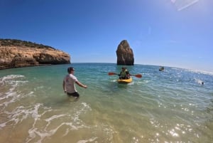 Carvoeiro: Benagil Cave Kayak Tour with 4k Photos