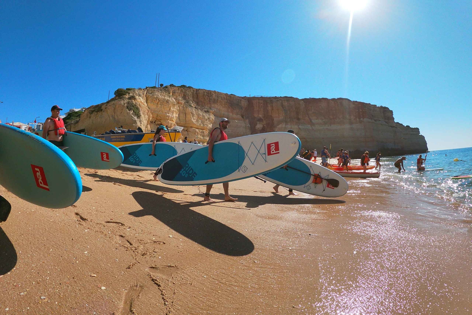 Benagil: Benagil Cave Stand Up PaddleBoard-tur ved soloppgang