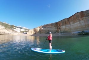 Benagil: Benagil Cave Stand Up PaddleBoard Tour at Sunrise