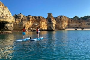 Benagil: Benagil Cave Stand Up PaddleBoard Tour at Sunrise