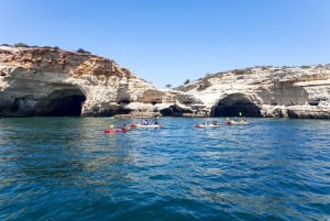Benagil: Benagil Caves and Secret Spots Guided Kayaking Tour