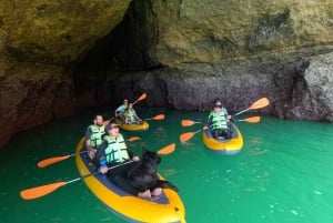Benagil: Benagil Caves Guided Kayak Tour with Free 4K Photos