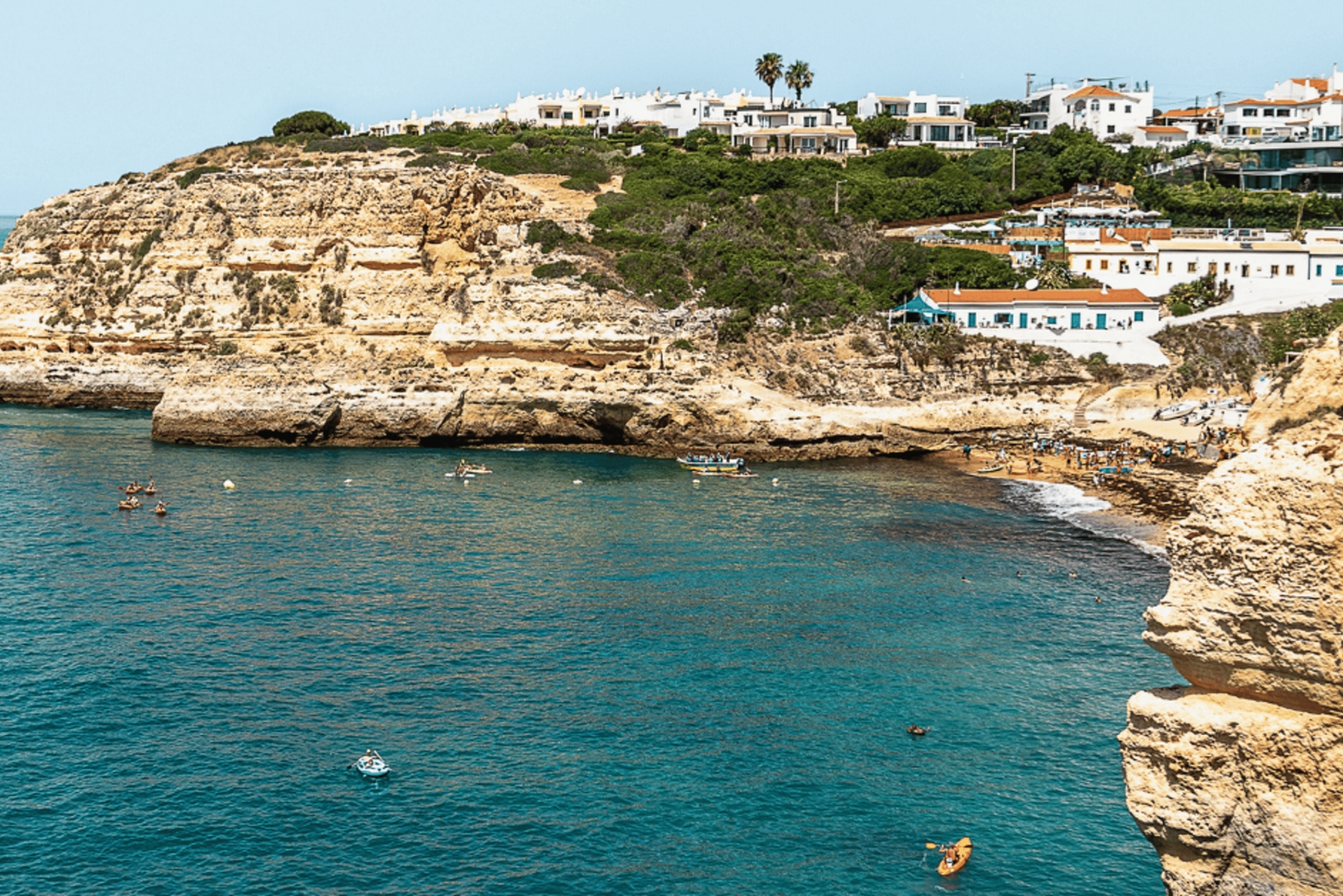 Benagil: tour en kayak al amanecer por las cuevas de Benagil con guía