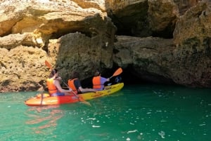 Benagil: Caiaque guiado para cavernas, praias e lugares secretos