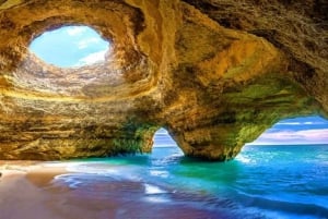 Portimão : visite complète des grottes de Benagil avec repas à l'Allgarbe