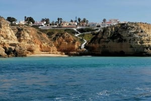 Portimão : visite complète des grottes de Benagil avec repas à l'Allgarbe