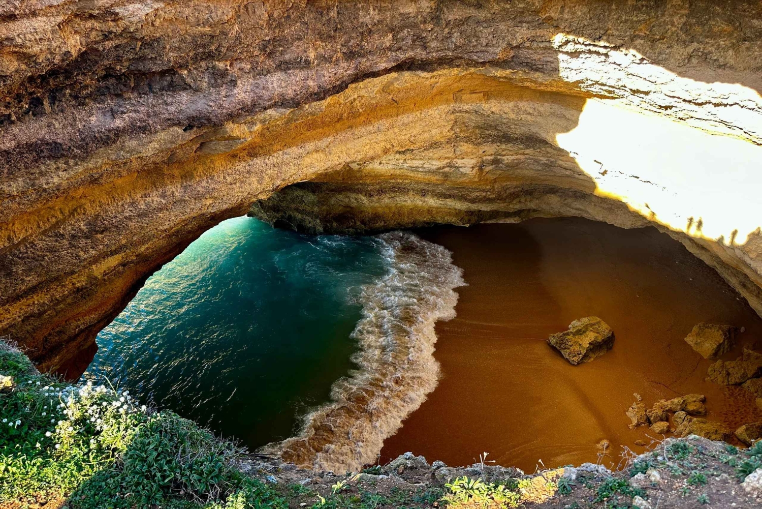 Benagil : tour privé exclusif en bateau vers les grottes avec baignade