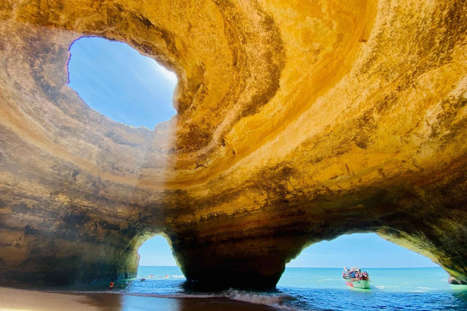 Benagil: Guidet grottetur med båt