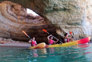 Benagil: Kajakking i Benagil-grottene og Marinha-stranden