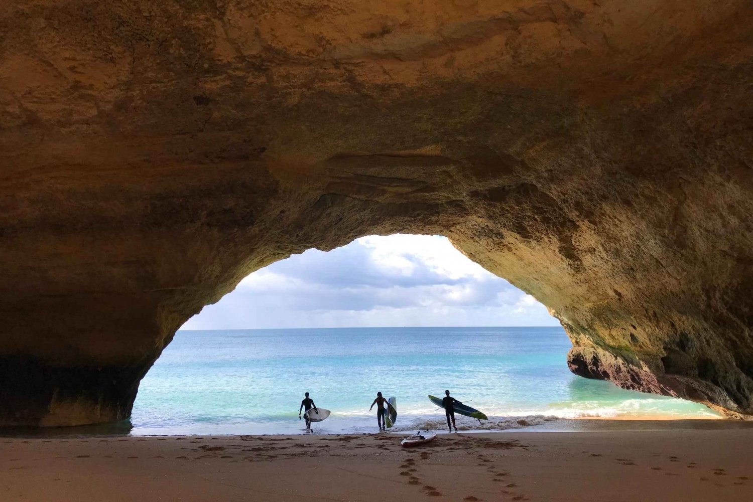 Carvoeiro : Excursion en paddle dans les grottes de Benagil