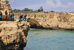 Albufeira: Guided Coasteering Tour with Cliff Jumping