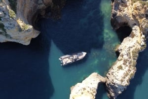 Utforska Benagil, Ponta da Piedade och delfiner i Algarve