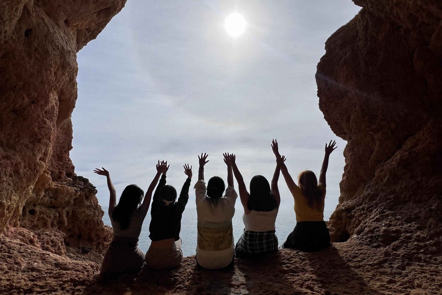 Vanuit Faro: Dagtocht grotten, stranden, zwemmen en wandelen met gids