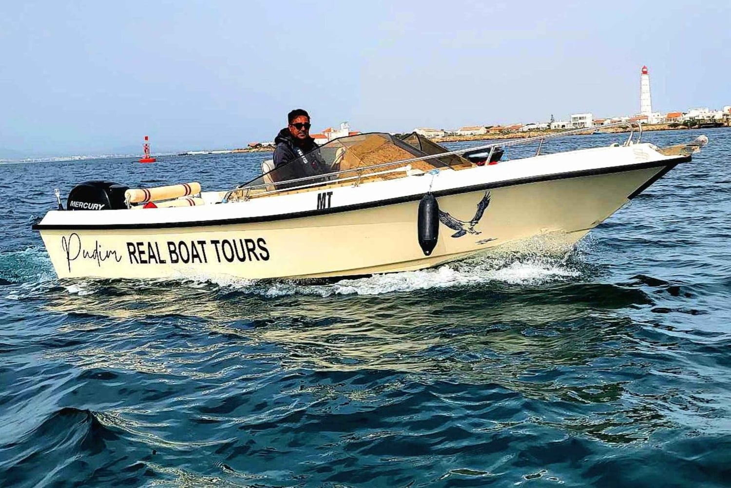 Faro: Pudim Real Boat Tours 6 timmar guidad tur med båt i Ria Formosa