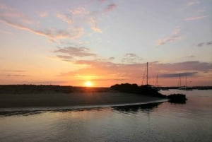 Faro: Ria Formosa Guided Sunset Tour by Catamaran