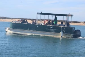 Faro: Ria Formosa Rondleiding bij zonsondergang per Catamaran