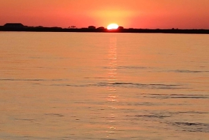 Faro: Ria Formosa Guided Sunset Tour by Catamaran