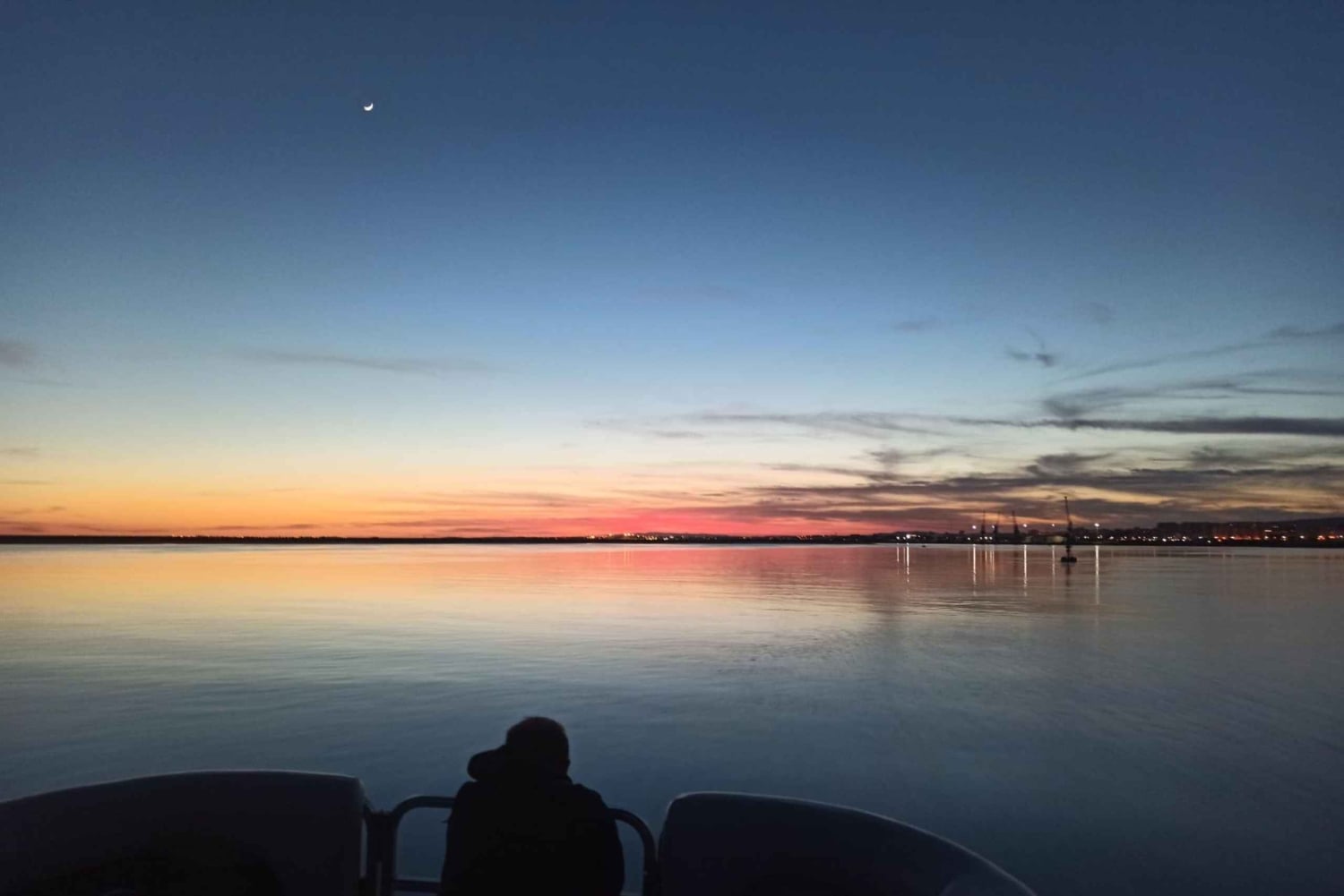 Faro: Excursión de 1 hora en barco por la Ría Formosa al atardecer