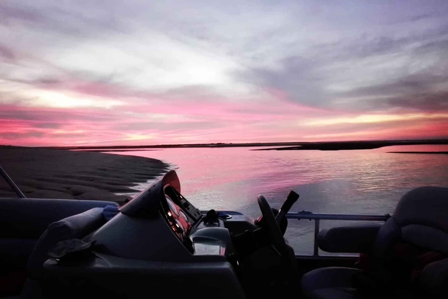 Faro: Excursión de 1 hora en barco por la Ría Formosa al atardecer