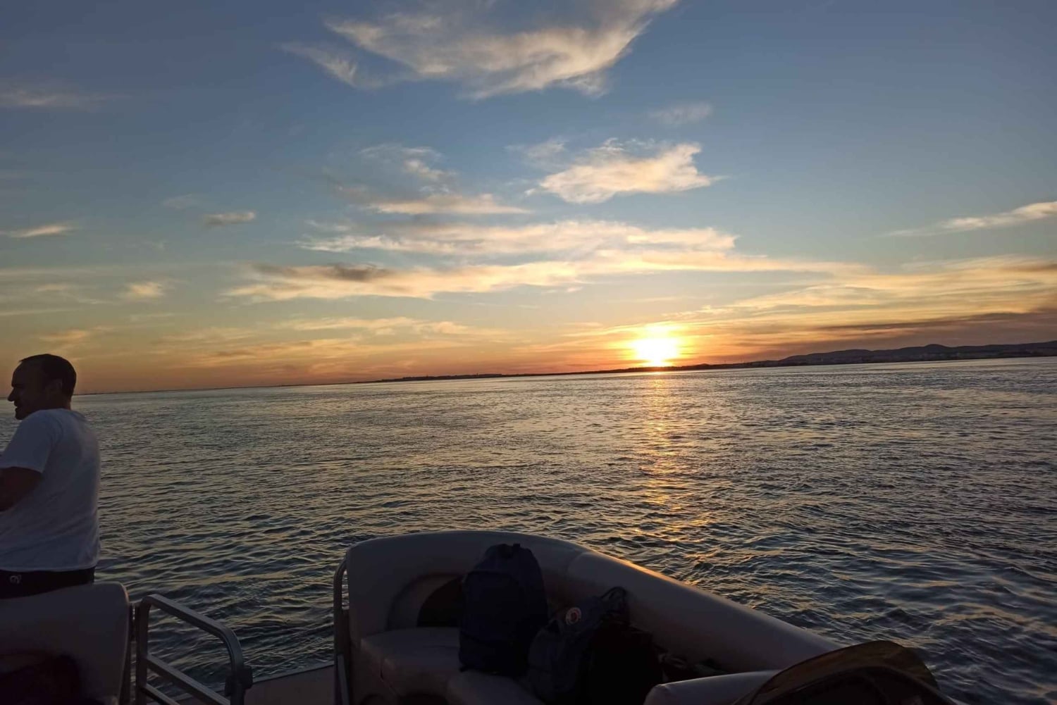 Faro: Excursión de 1 hora en barco por la Ría Formosa al atardecer