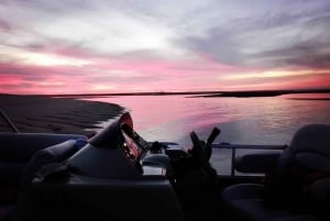 Faro: Tour in barca di Ria Formosa di 1 ora al tramonto