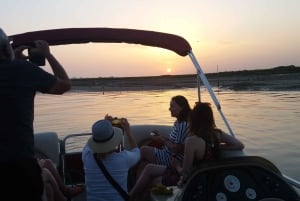 Faro: Excursión de 1 hora en barco por la Ría Formosa al atardecer