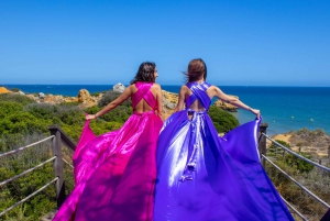 Albufeira: Flying Dress Photoshoot for 2 with Edited Photos