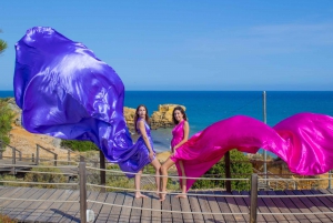 Albufeira: Flying Dress Photoshoot for 2 with Edited Photos