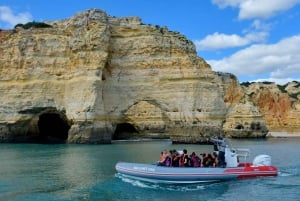 From Albufeira: Benagil Caves and Dolphins Guided Boat Tour