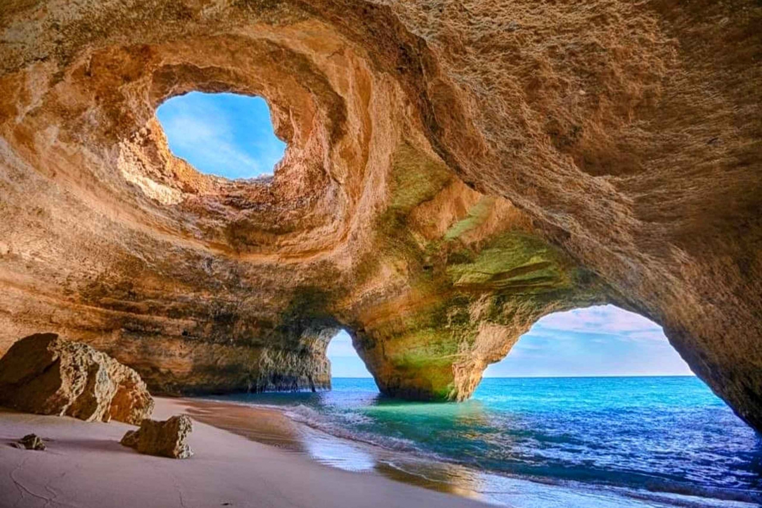 From Albufeira: Benagil Hidden Caves Tour by Kayak or SUP