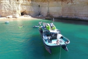 De Albufeira: Passeio de caiaque às grutas escondidas de Benagil