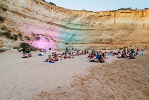 From Albufeira: Sunset Cruise and Beach BBQ with Open Bar