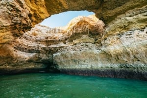 From Albufeira: Sunset Cruise and Beach BBQ with Open Bar