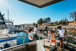 From Albufeira: Sunset Cruise and Beach BBQ with Open Bar