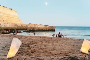 From Albufeira: Sunset Cruise and Beach BBQ with Open Bar