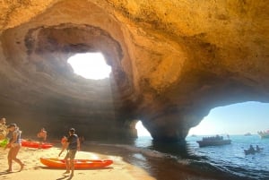 From Benagil Beach: Benagil Cave Guided Kayaking Tour