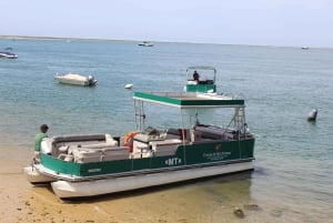 Au départ de Faro : Circuit en catamaran sur 2 îles et 2 arrêts à la Ria Formosa